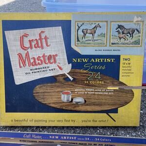 Vintage Craft Master Paint By Number Bluegrass Beauties Plus Extras